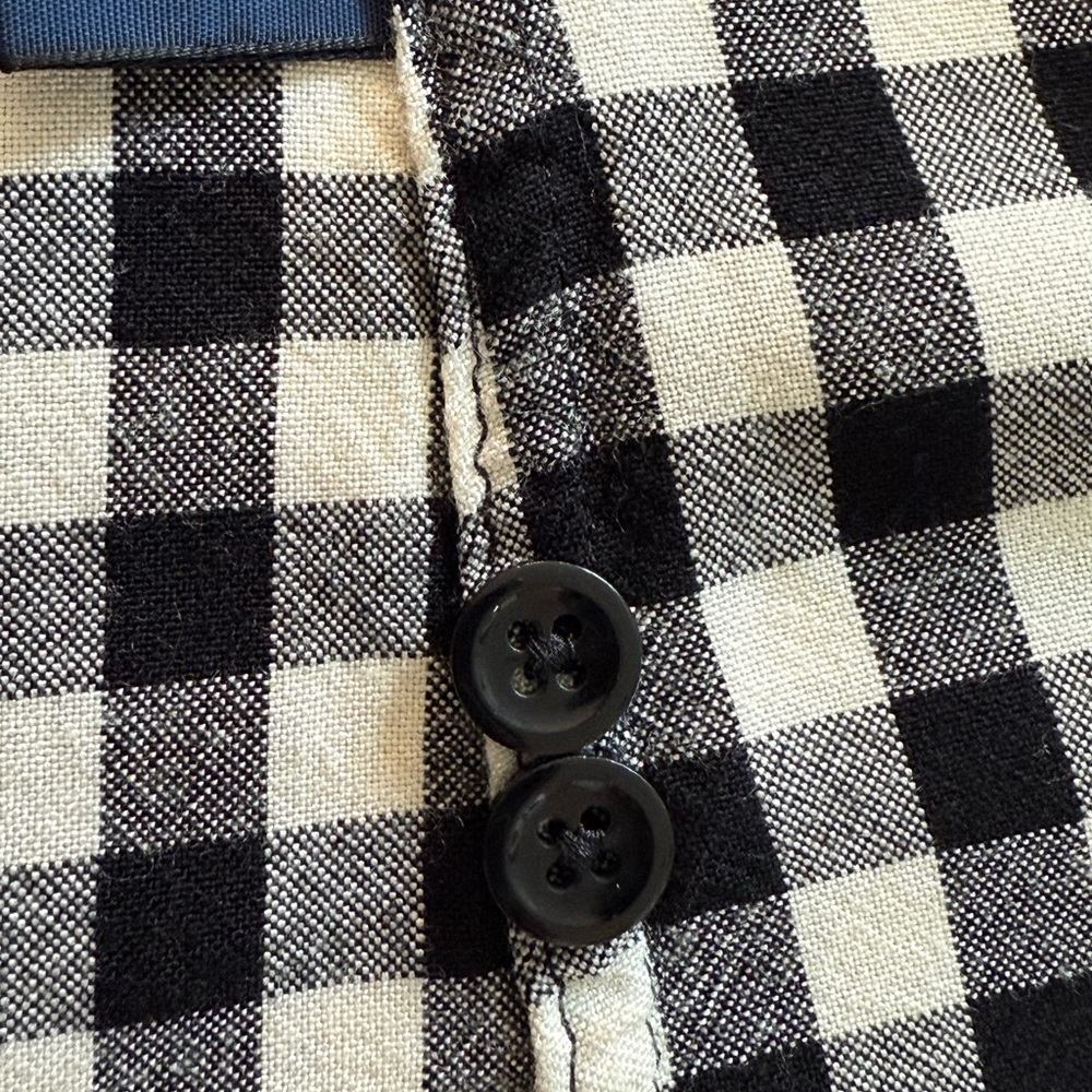 Polo Ralph Lauren Womens Black White Gingham Collared Button Up Shirt Si… - Picture 8 of 8